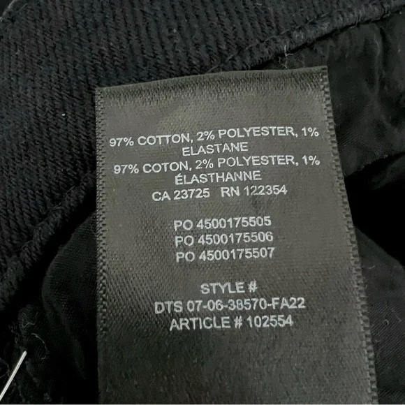 Aritzia Wilfred Free Twostep Flare Leg High Waisted Jeans Black Women’s Size 6 - Picture 11 of 13